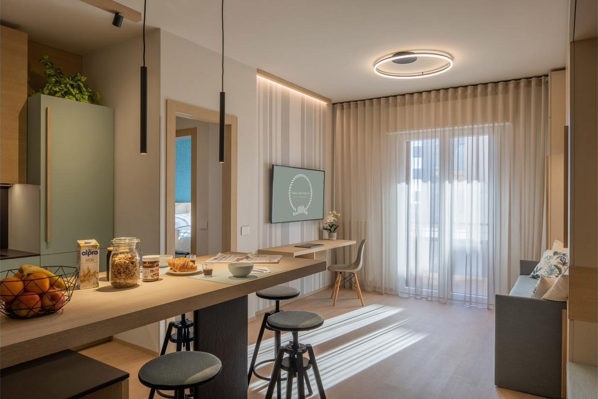 Zona giorno e cucina